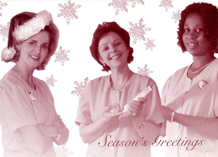 Beauty Institute Christmas card 2002